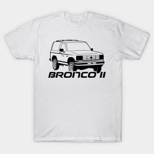 1989-1990 Ford Bronco II Black, with tires T-Shirt